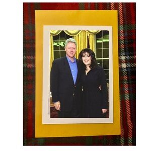 President Bill Clinton with Mistress Monica Lewinsky 4x6 Photograph
